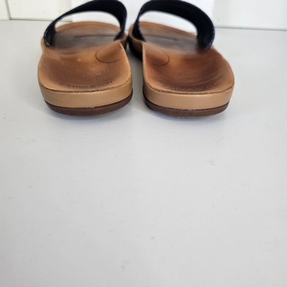 Pendleton Womens Sandals Brown Leather Aztec Carico Lake Black Tribal Slip On 8M - Picture 5 of 8